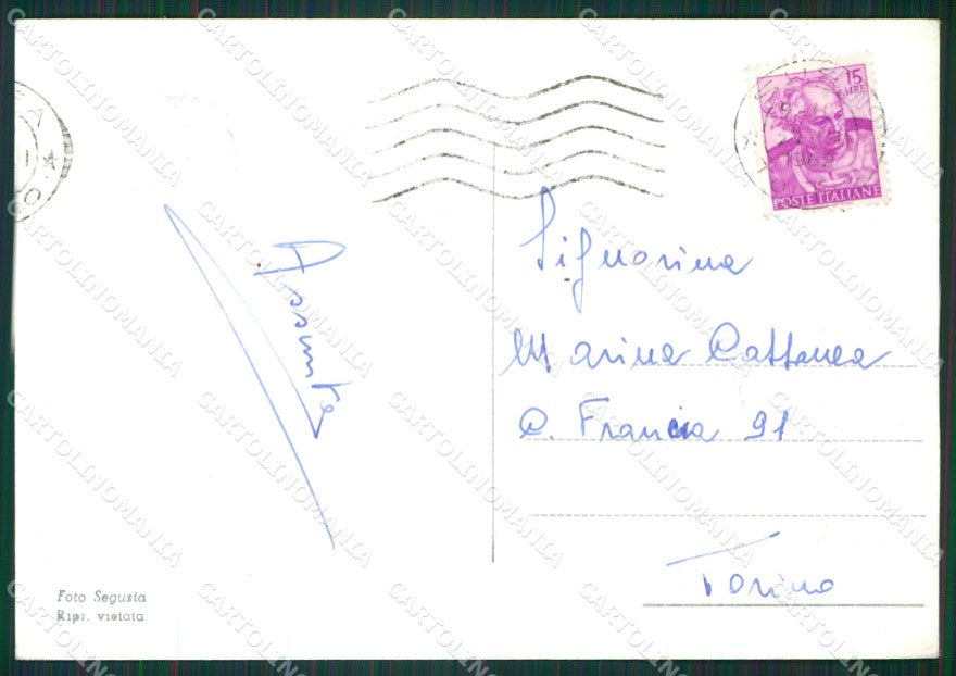 Torino Ferrera Cenisio Monviso Lago di Foto FG cartolina KB2660 – retro