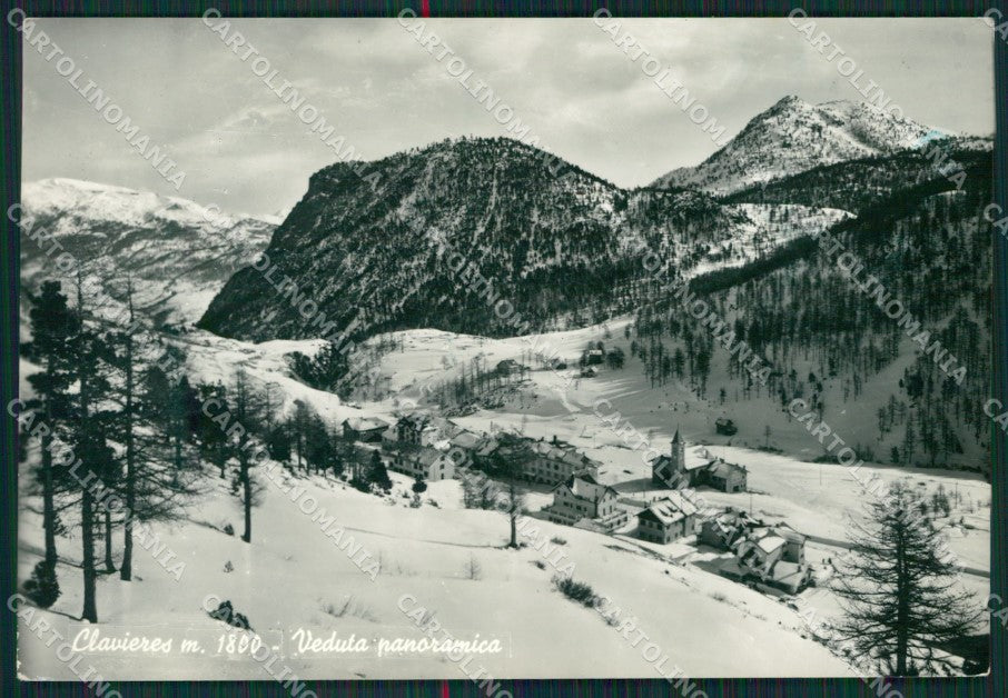 Torino Clavieres Nevicata Foto FG cartolina KB2669 – fronte