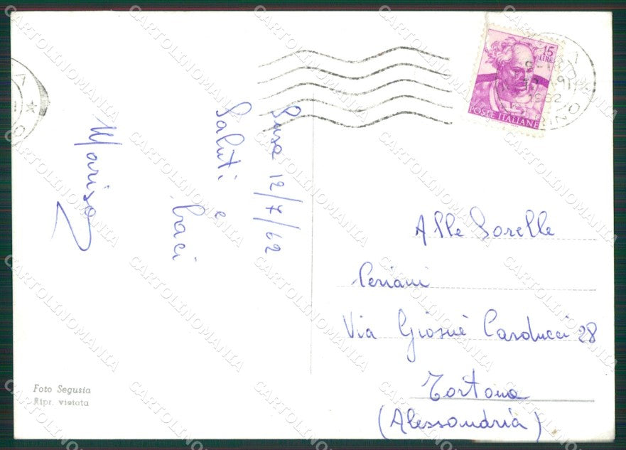 Torino Susa Rocciamelone ABRASA Foto FG cartolina KB2673 – retro