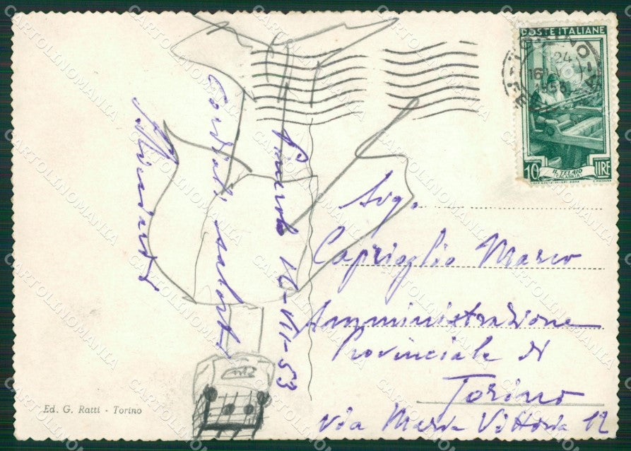 Torino Pinerolo Foto FG cartolina KB2678 – retro