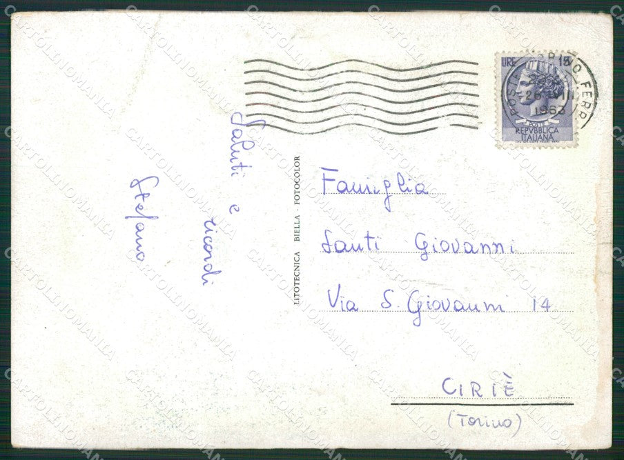 Torino Rubiana Mompellato di Casa Alpina PIEGHINA FG cartolina KB2685 – retro