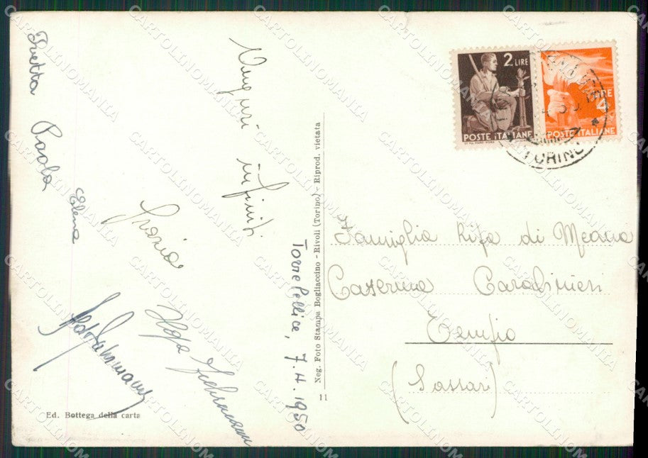 Torino Torre Pellice STRAPPINO PIEGHINA Foto FG cartolina KB2689 – retro