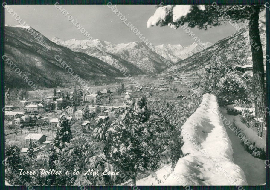 Torino Torre Pellice Nevicata STRAPPINO Foto FG cartolina KB2722 – fronte