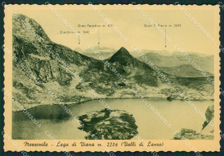 Torino Mezzanile Lago di Viana Gran Paradiso Ciarforon FG cartolina KB2727 – fronte