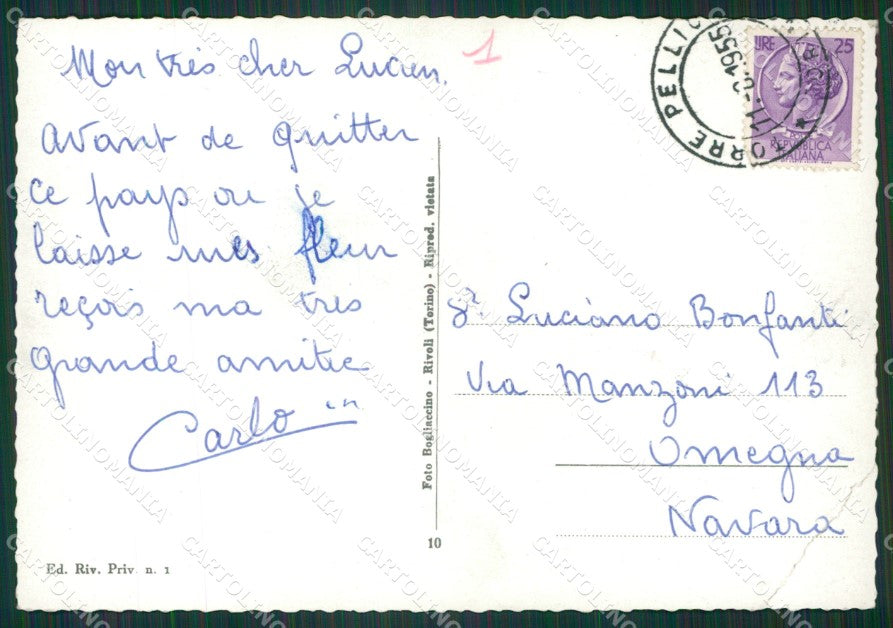 Torino Torre Pellice PIEGHE Foto FG cartolina KB2737 – retro