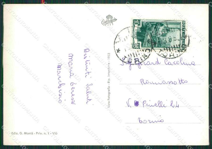 Torino Viù Foto FG cartolina KB2757 – retro