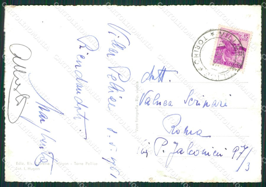 Torino Villar Pellice Friulend STRAPPINO Foto FG cartolina KB2760 – retro
