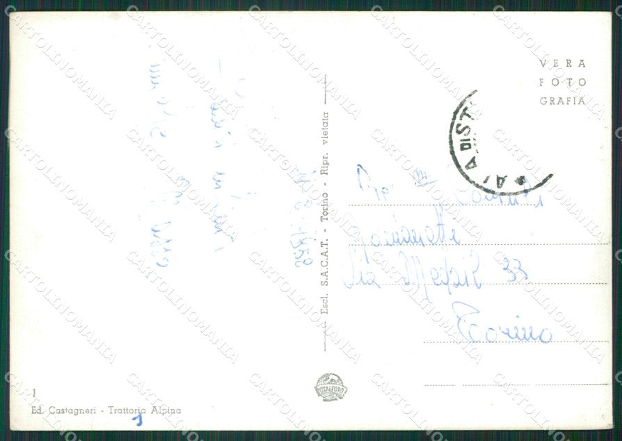 Torino Balme Pian della Mussa PIEGHINA Foto FG cartolina KB2763 – retro