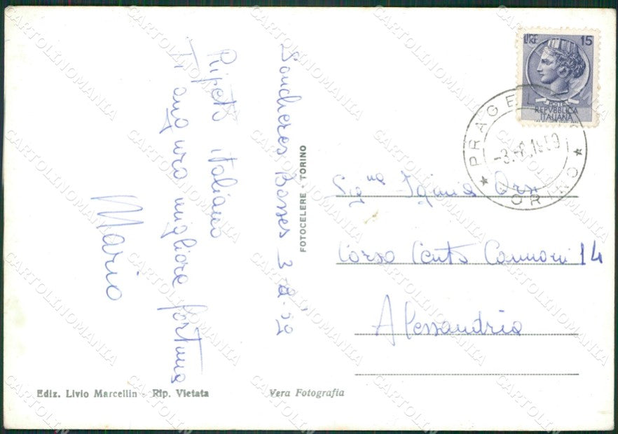 Torino Pragelato Soucheres Basses Foto FG cartolina KB2778 – retro