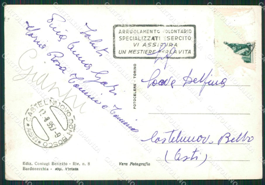 Torino Bardonecchia Foto FG cartolina KB2780 – retro