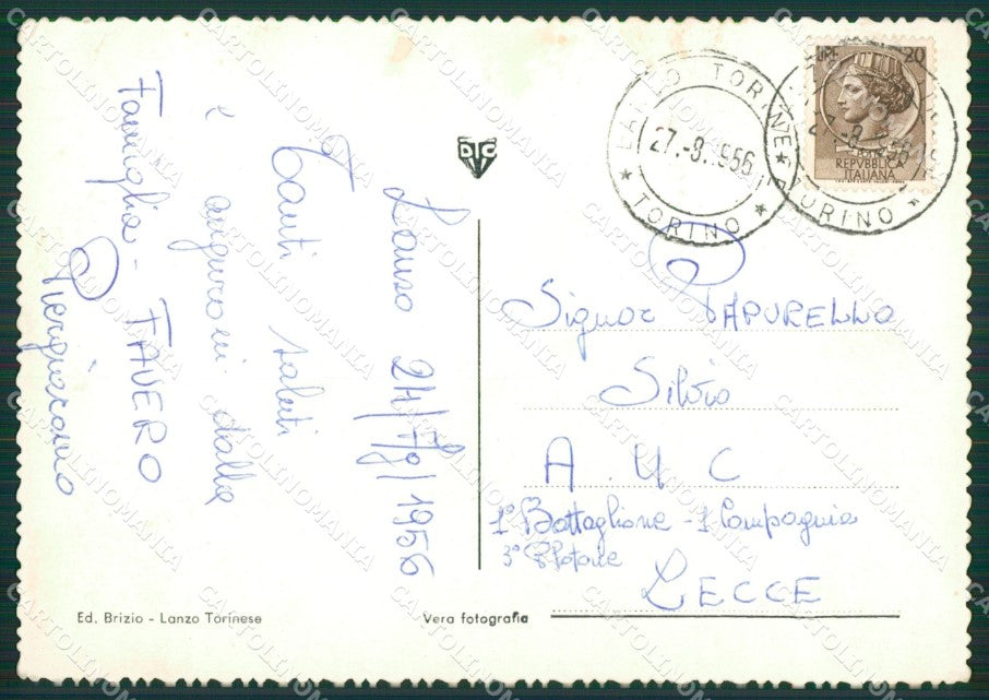 Torino Lanzo Torinese Foto FG cartolina KB2785 – retro