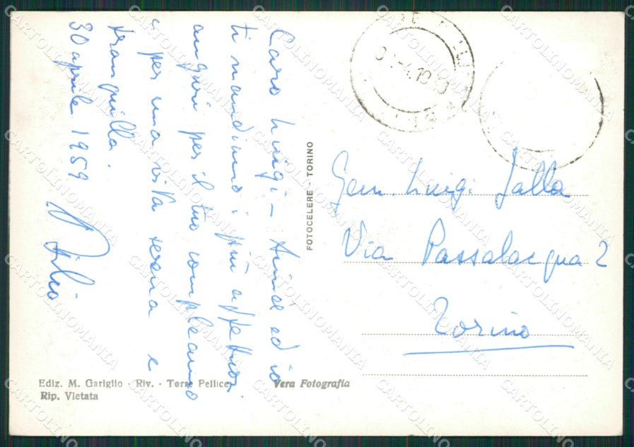 Torino Torre Pellice Foto FG cartolina KB2817 – retro