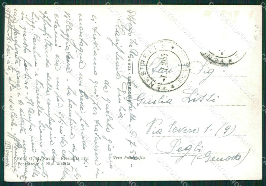 Torino Fenestrelle PIEGHINE Foto FG cartolina KB2818 – retro