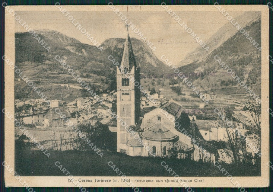 Torino Cesana Torinese Rocca Clari PIEGHINA FG cartolina KB2833 – fronte