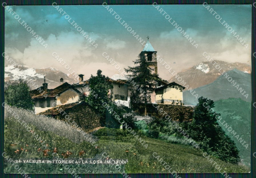 Torino La Losa Val Susa ABRASA COLLA Foto FG cartolina KB2840 – fronte