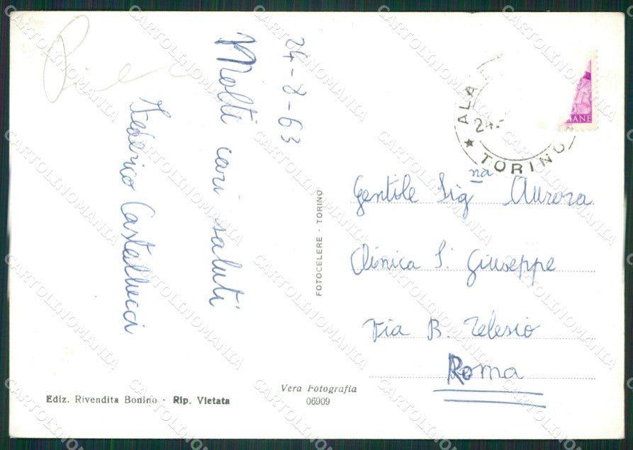 Torino Ala di Stura Foto FG cartolina KB2847 – retro