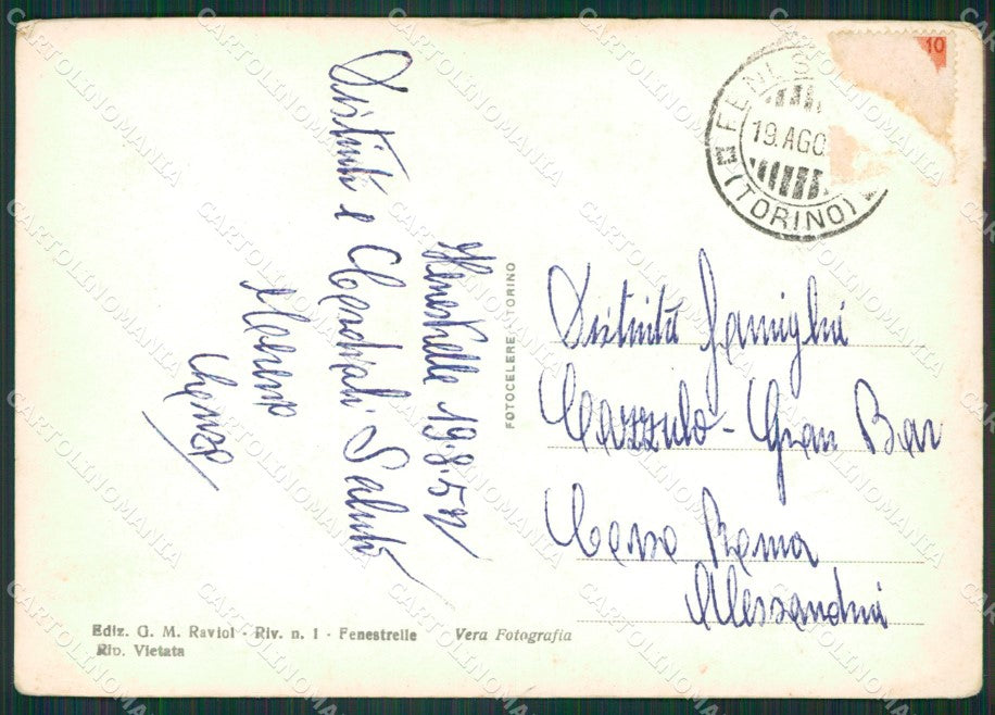 Torino Fenestrelle Foto FG cartolina KB2859 – retro