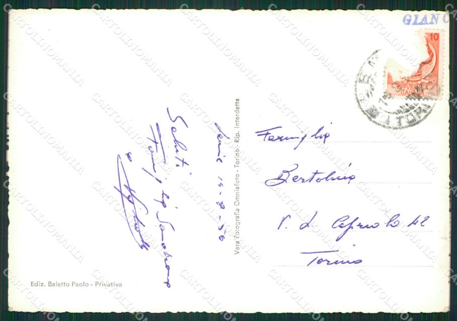 Torino Lemie Rocciamelone Lera Foto FG cartolina KB2865 – retro