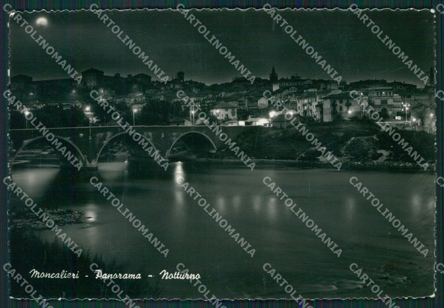 Torino Moncalieri Chiaro di Luna Foto FG cartolina KB2867 – fronte
