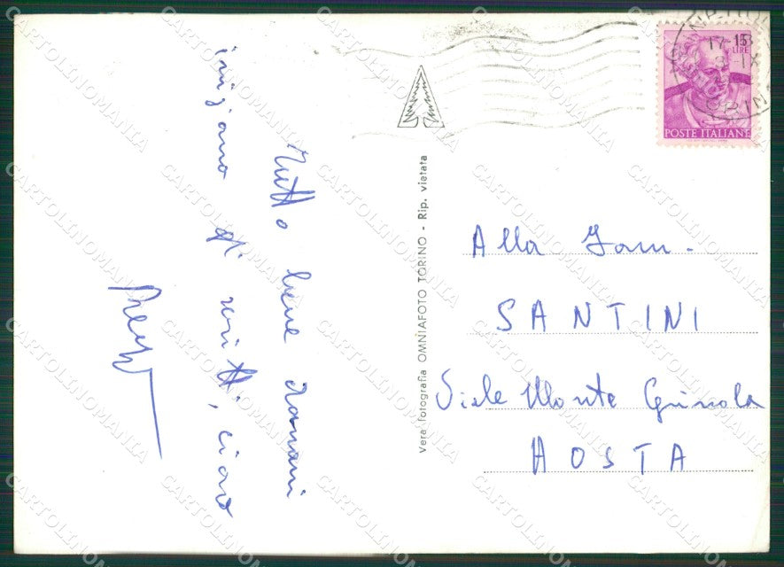 Torino Pinerolo San Maurizio PIEGHE Foto FG cartolina KB2890 – retro