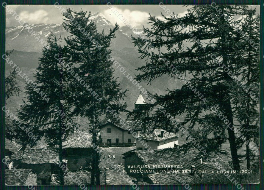 Torino Val Susa Rocciamelone Losa Foto FG cartolina KB2891 – fronte