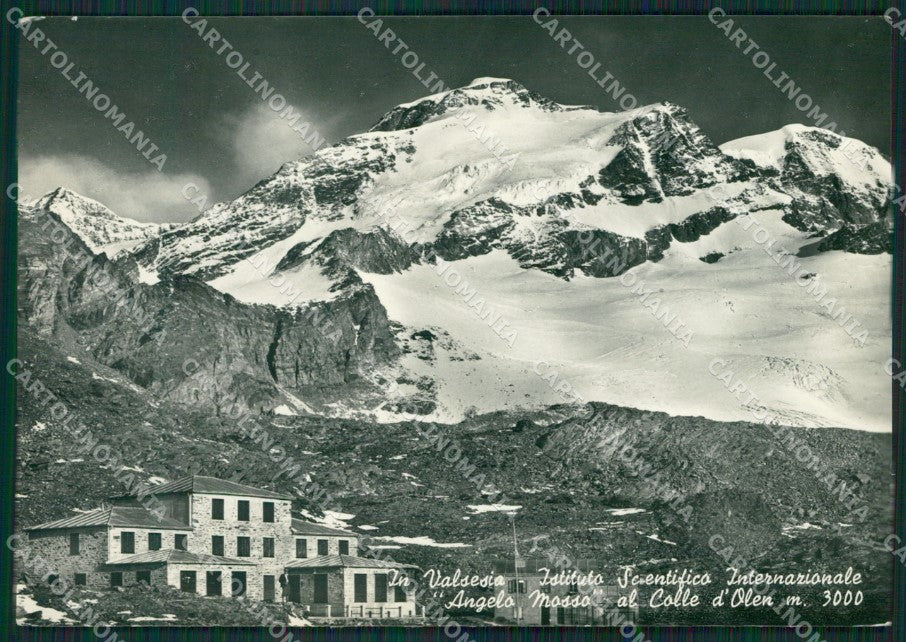 Vercelli Alagna Valsesia Istituto Mosso Colle d'Olen Foto FG cartolina KB2898 – fronte