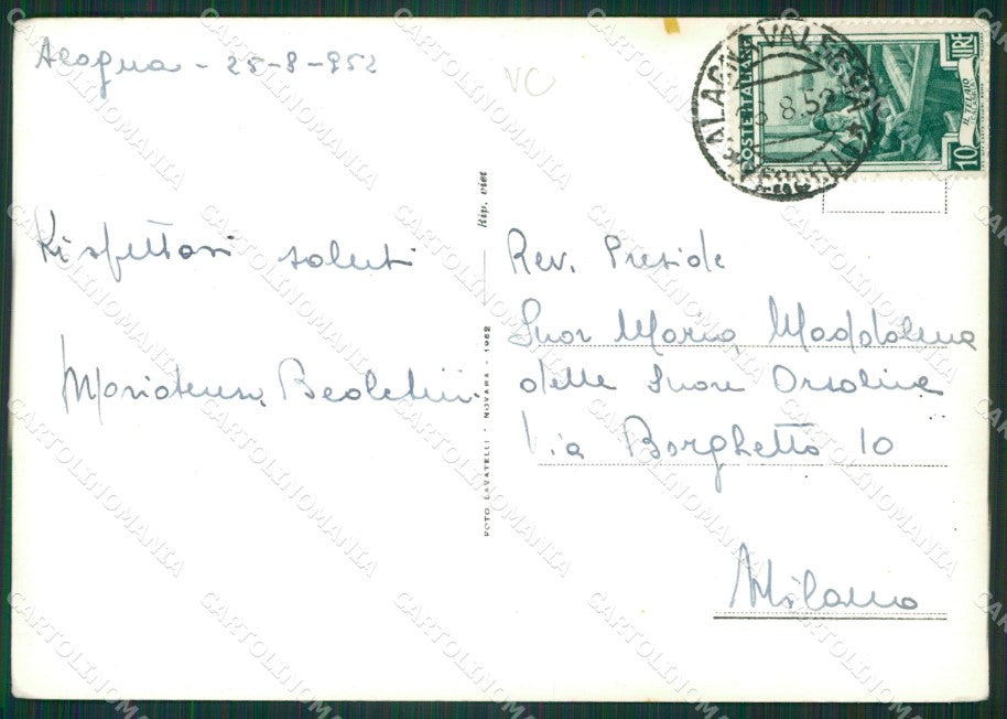 Vercelli Alagna Valsesia Foto FG cartolina KB2907 – retro