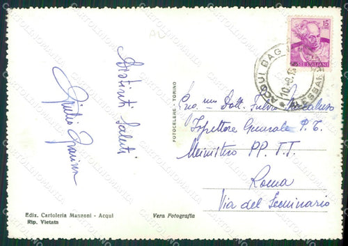 Alessandria Acqui Terme PIEGA Foto FG cartolina KB2913 – retro