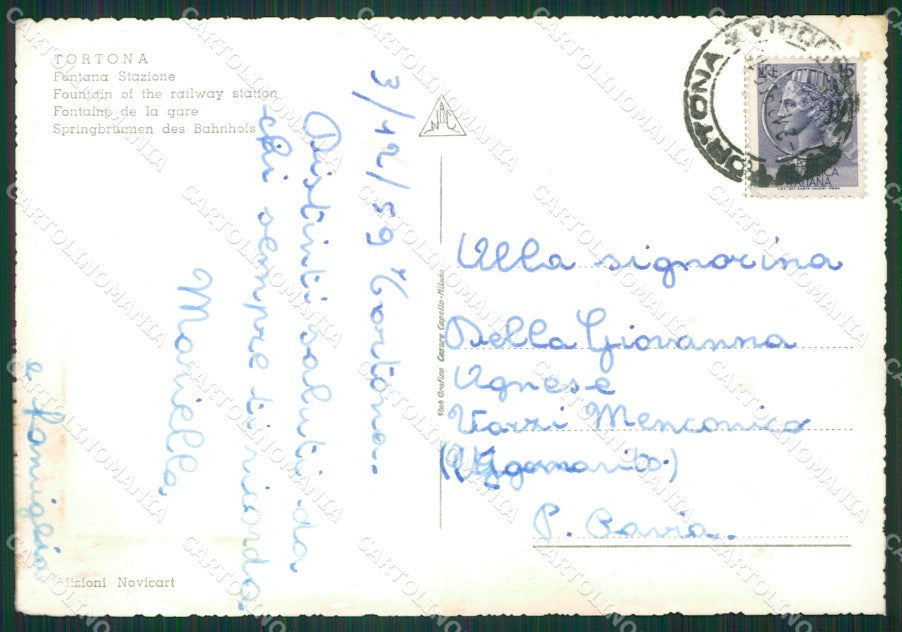 Alessandria Tortona ABRASA PIEGHINE Foto FG cartolina KB2920 – retro