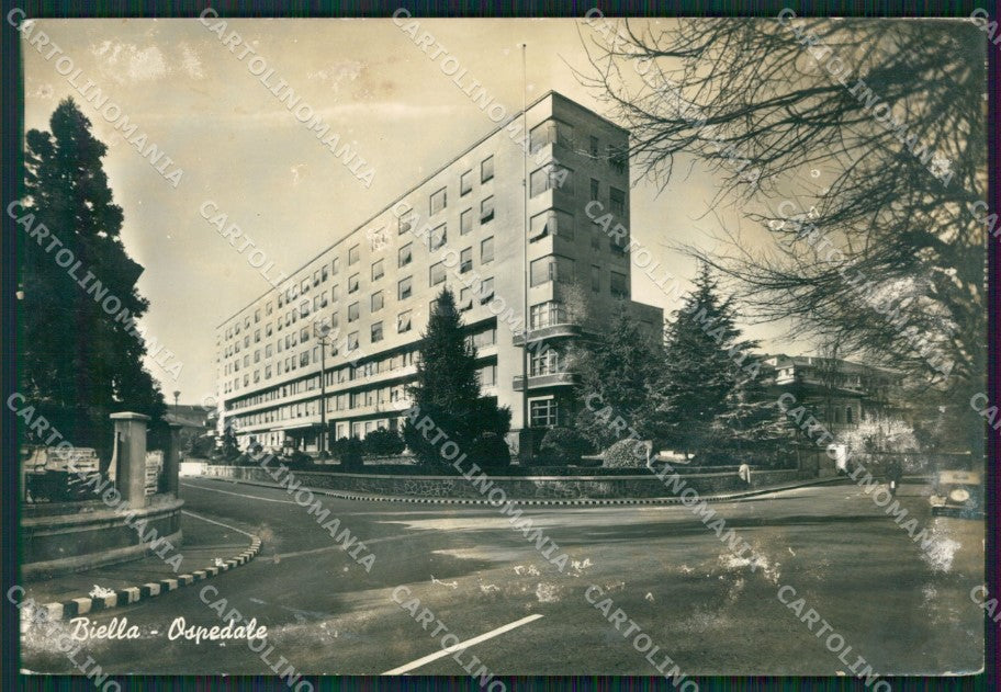 Biella Città Ospedale ABRASA MACCHIA Foto FG cartolina KB2939 – fronte