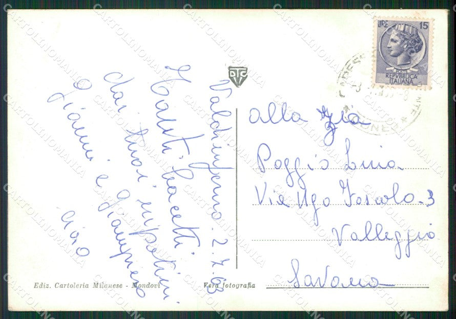 Cuneo Garessio Valdinferno Monte Antoroto Foto FG cartolina KB2952 – retro
