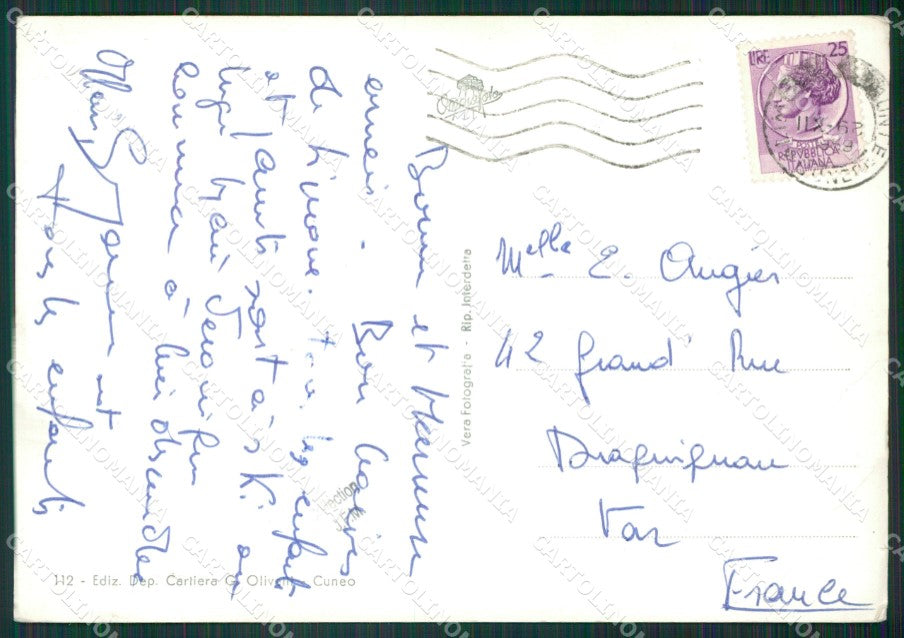 Cuneo Limone Piemonte PIEGHINE Foto FG cartolina KB2963 – retro