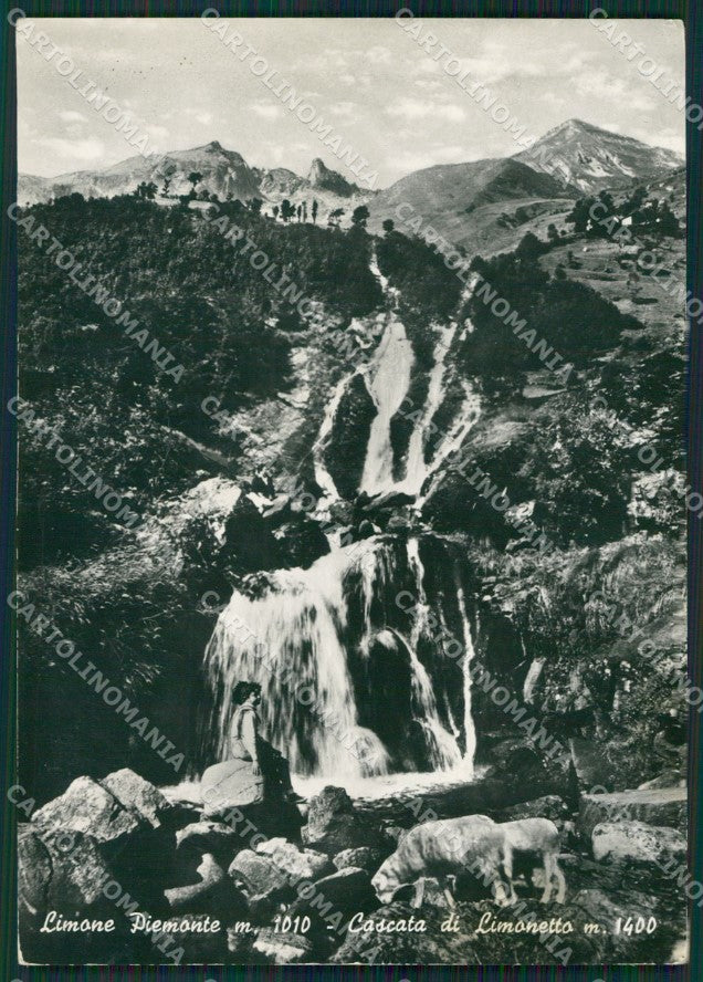 Cuneo Limone Piemonte Limoretto Cascata di Foto FG cartolina KB2979 – fronte