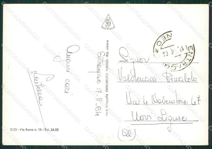 Cuneo Entracque Foto FG cartolina KB2985 – retro