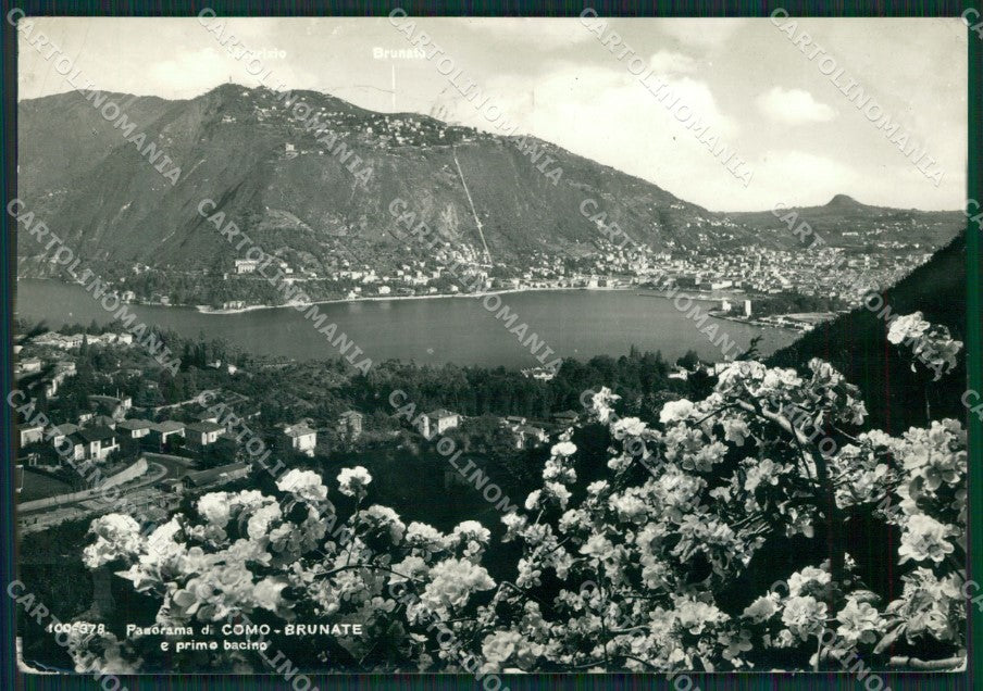 Como Brunate Lago di Como PIEGHINE Foto FG cartolina KB2988 – fronte