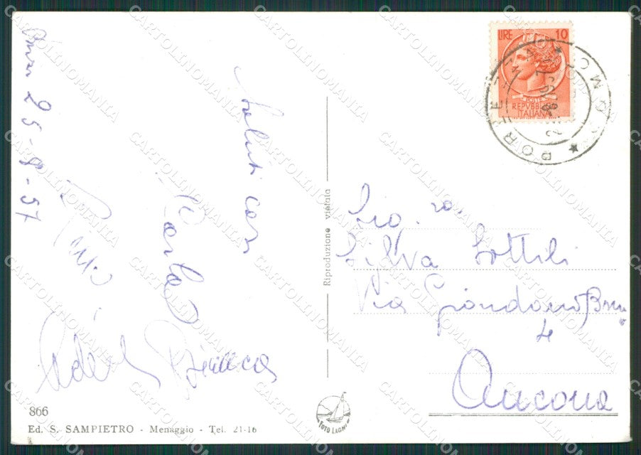 Como Porlezza Lago di Lugano Foto FG cartolina KB2993 – retro