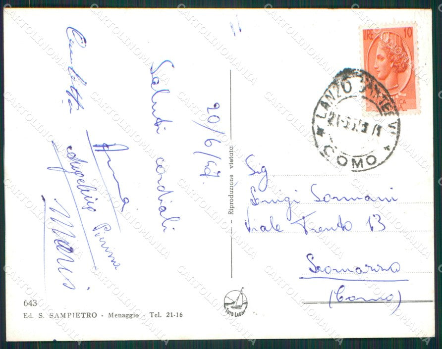 Como Valle d'Intelvi Foto FG cartolina KB2997 – retro
