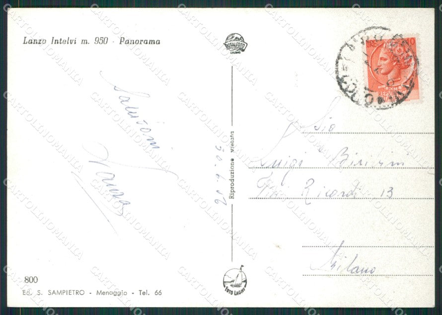 Como Lanzo d'Intelvi Foto FG cartolina KB2998 – retro