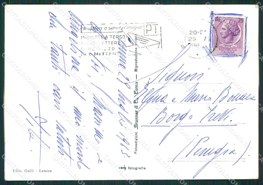 Como Faggeto Lario Lemna Lago di Como Foto FG cartolina KB3000 – retro
