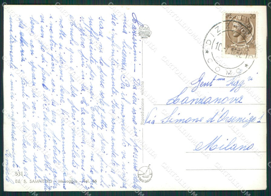 Como Dizzasco Castiglione San Fedele Foto FG cartolina KB3003 – retro