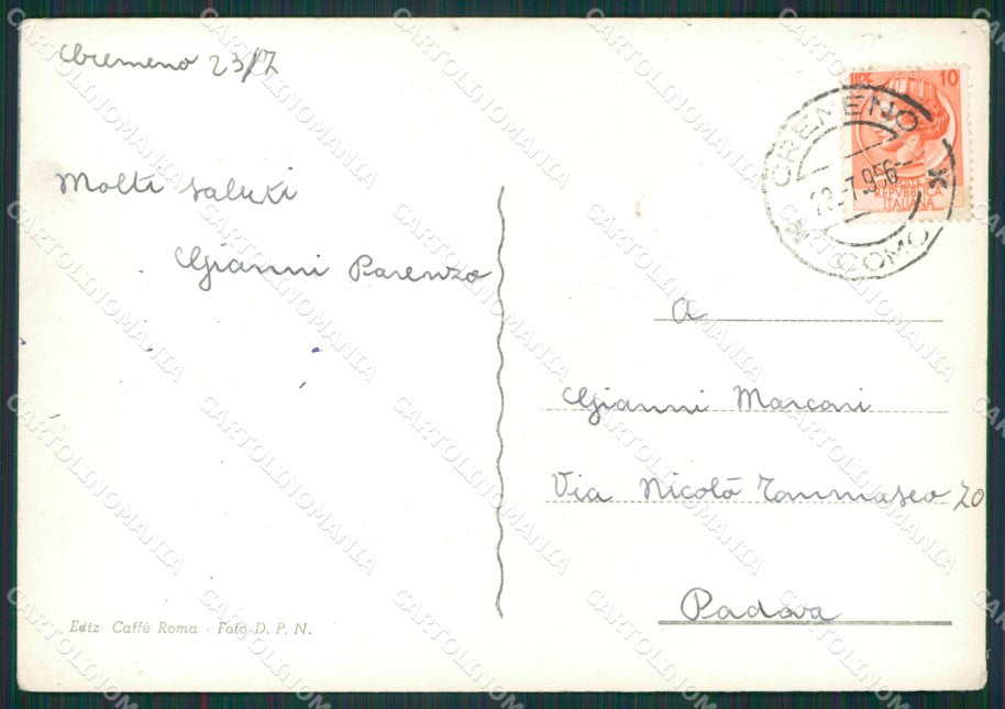 Lecco Cremeno Maggio Grignetta Foto FG cartolina KB3009 – retro