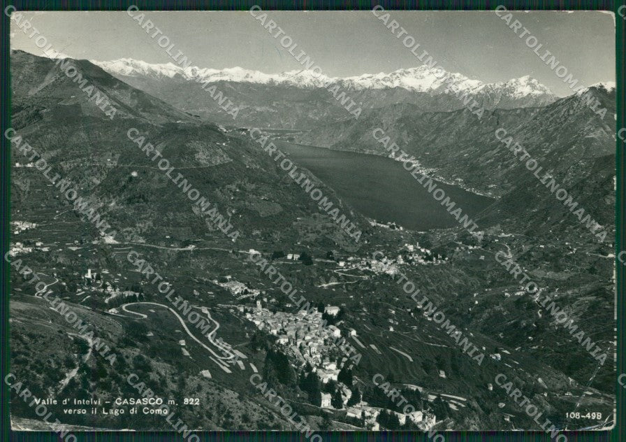 Como Casasco Valle d'Intelvi Lago di Como PIEGA Foto FG cartolina KB3014 – fronte