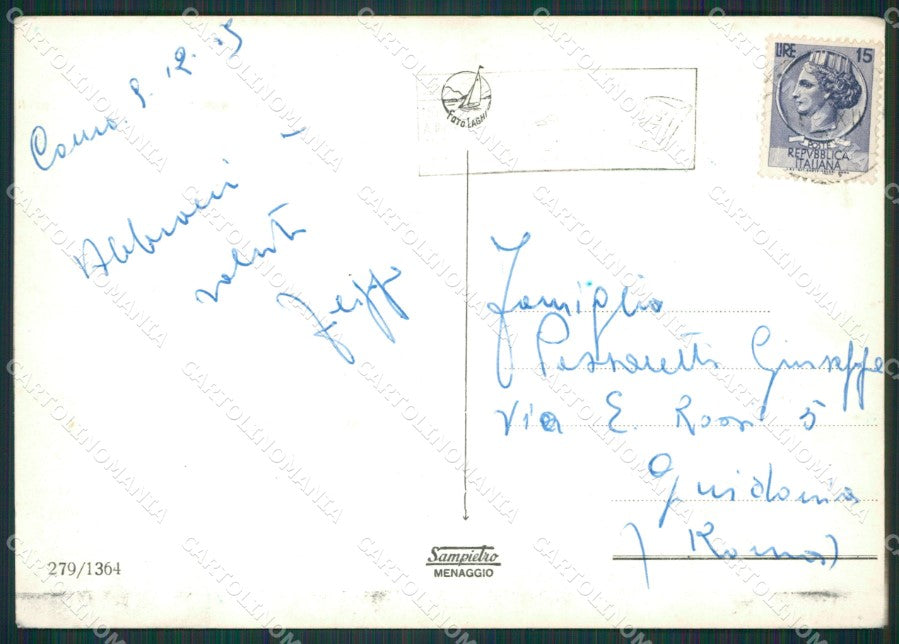 Como Cernobbio Lago di Como Foto FG cartolina KB3021 – retro