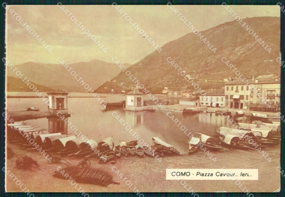 Como Città Lago di Barche Foto FG cartolina KB3047 – fronte