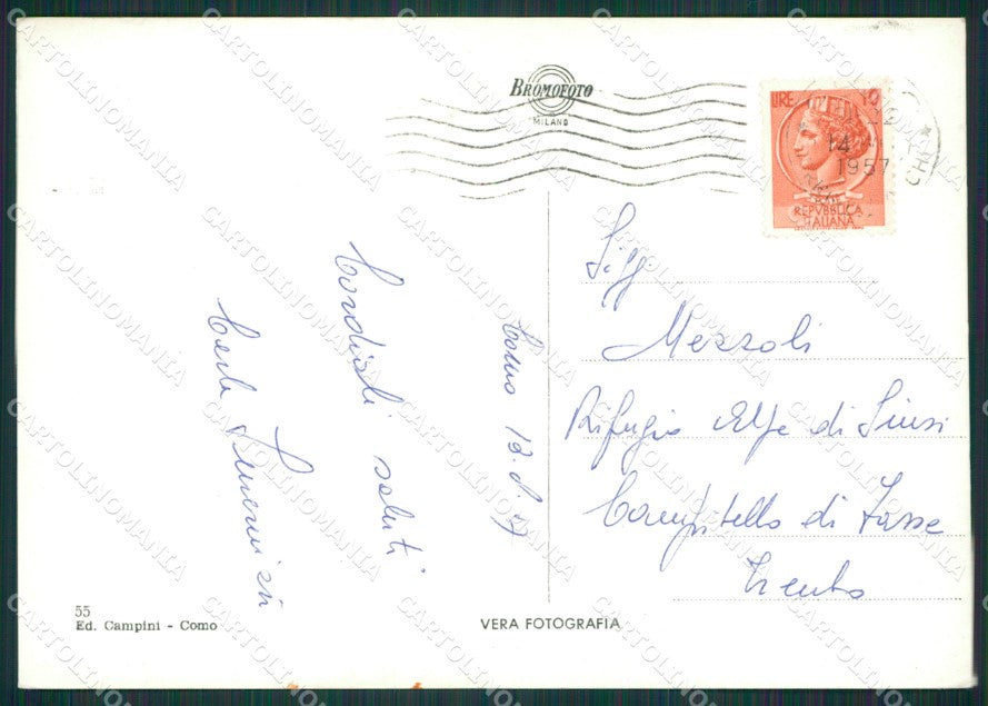 Como Città Lago di Foto FG cartolina KB3052 – retro