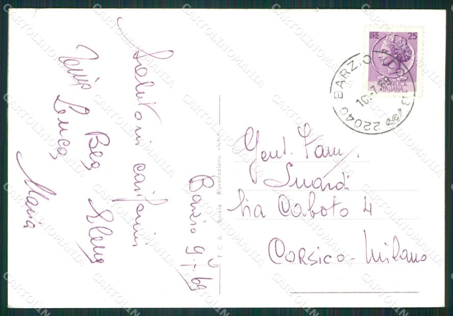 Lecco Barzio STRAPPINO Foto FG cartolina KB3055 – retro