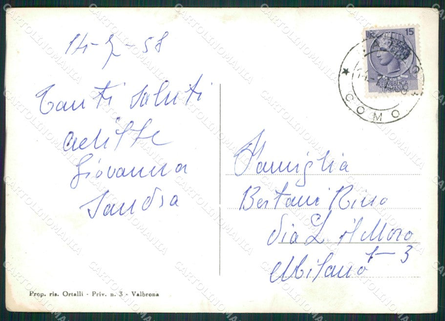 Como Canzo Corni di Foto FG cartolina KB3057 – retro