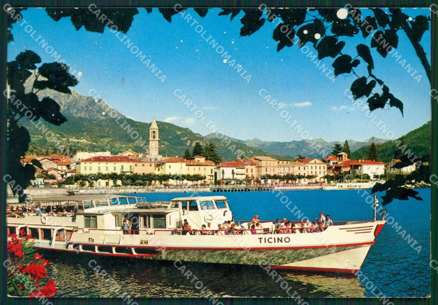 Como Porlezza Lago di Lugano Battello Ticino MACCHIE Foto FG cartolina KB3062 – fronte