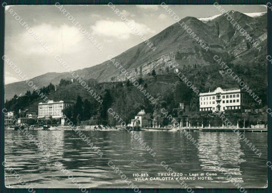 Como Tremezzo Lago di Como Villa Carlotta PIEGHE Foto FG cartolina KB3068 – fronte