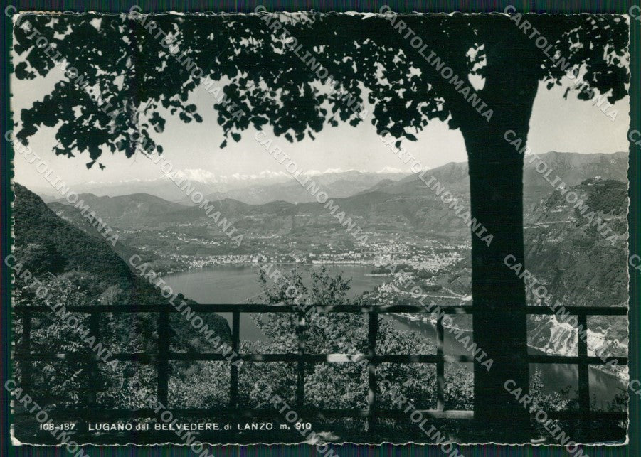 Como Lanzo d'Intelvi Lugano lago di PIEGHINE Foto FG cartolina KB3082 – fronte